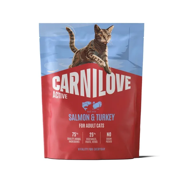 CARNILOVE Active Cat Salmon and Turkey Adult 400 g losos a krůta, pro všechny dospělé kočky