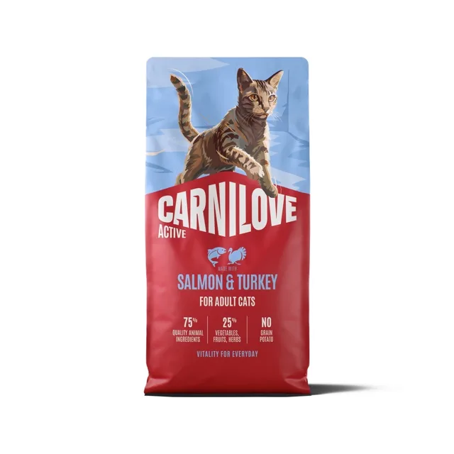CARNILOVE Active Cat Salmon and Turkey Adult 6 kg losos a krůta, pro všechny dospělé kočky