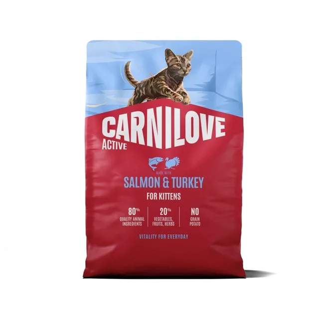 CARNILOVE Active Cat Salmon and Turkey for Kittens 2 kg losos a krůta, pro koťata všech plemen