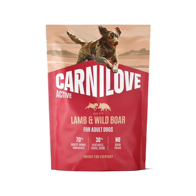 CARNILOVE Active Dog Lamb and Wild Boar Adult 1,5 kg jehněčí a divočák, pro dospělé psy