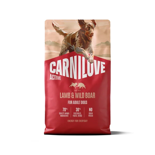CARNILOVE Active Dog Lamb and Wild Boar Adult 4 kg jehněčí a divočák, pro dospělé psy