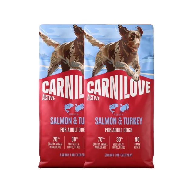 CARNILOVE Active Dog Salmon &amp; Turkey Adult 2x12 kg losos a krůta, pro dospělé psy