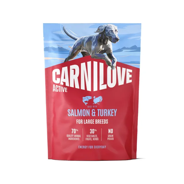 CARNILOVE Active Dog Salmon &amp; Turkey Adult Large Breeds 1,5 kg losos a krůta, pro dospělé psy velkých plemen
