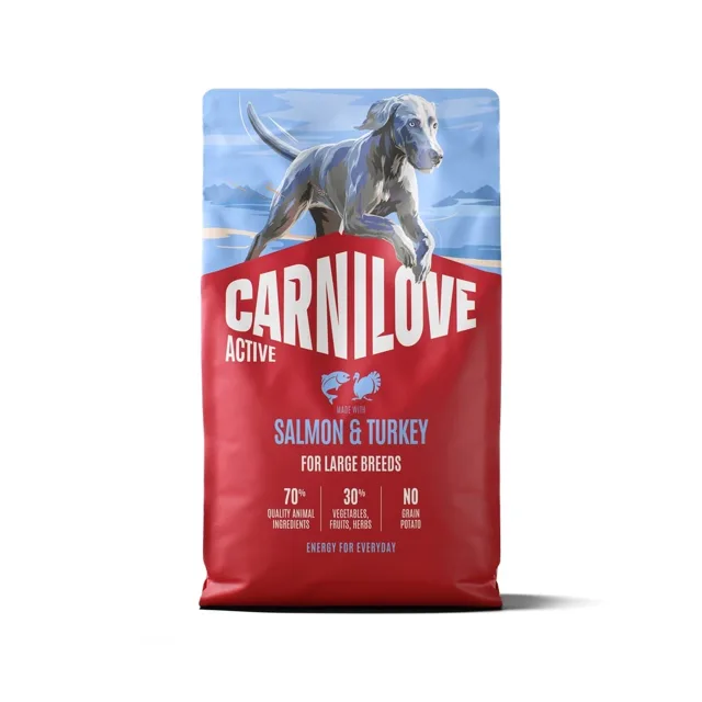 CARNILOVE Active Dog Salmon &amp; Turkey Adult Large Breeds 4 kg losos a krůta, pro dospělé psy velkých plemen