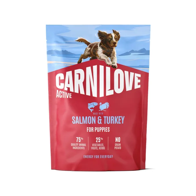 CARNILOVE Active Dog Salmon &amp; Turkey Puppies 1,5 kg losos a krůta, pro dorůstající štěňata