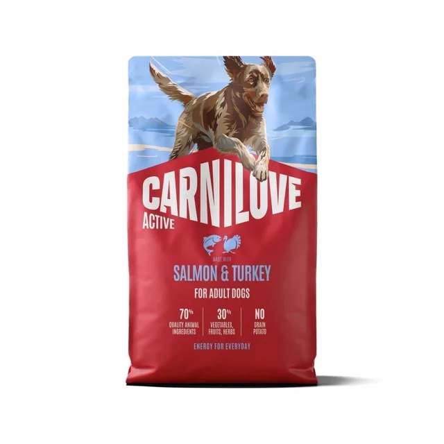 CARNILOVE Active Dog Salmon and Turkey Adult 4 kg losos a krůta, pro dospělé psy
