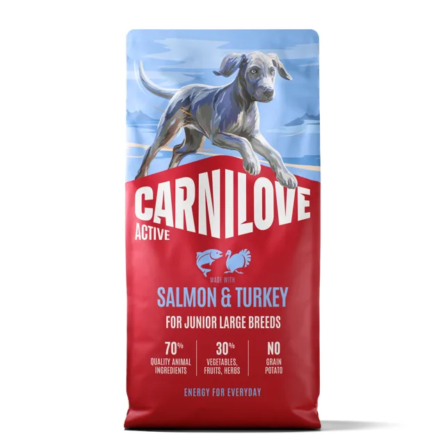 Carnilove Active Junior Large Breed losos a krocan - 12 kg
