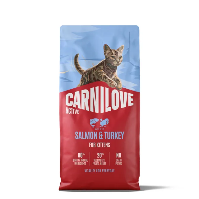 Carnilove Active Kitten s lososem a krůtou - 6 kg