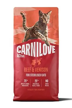 Carnilove Cat Active Dry Beef&venison sterilised adult ab 6kg
