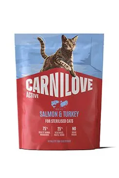 Carnilove Cat Active Dry Salmo&Turkey Sterilised adult ab 400g