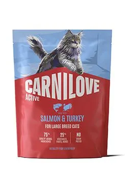 Carnilove Cat Active Dry Salmon&Turkey Adult Lb 400g