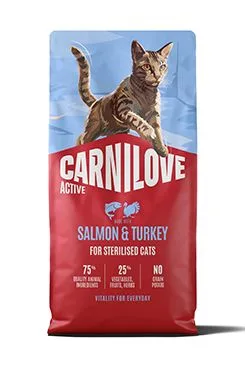 Carnilove Cat Active Dry Salmon&turkey Sterilised adult ab 6kg