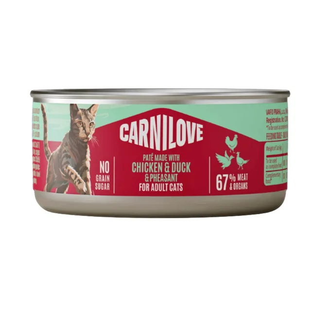 Carnilove Cat Can Paté Chicken,Duck&Pheasant 100g | P59443