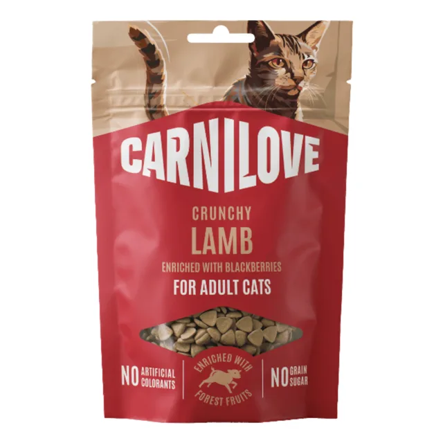 Carnilove Cat Crunchy Snack 50g - Lamb with Blackberries