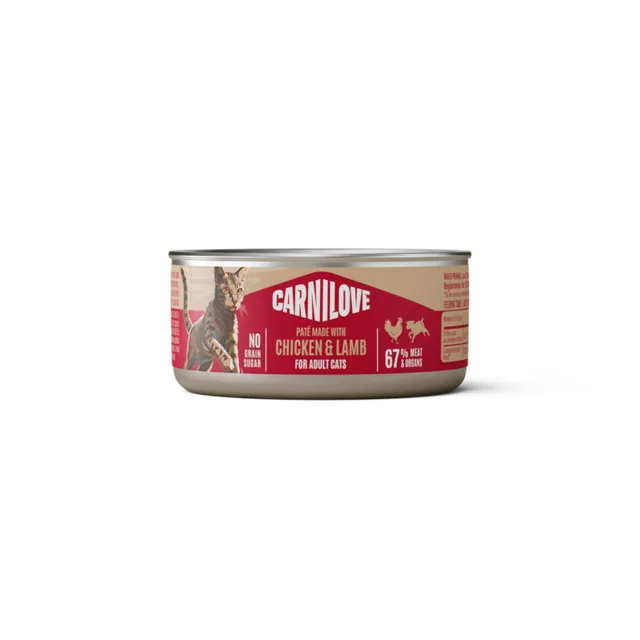 Carnilove Cat Paté 6 x 100 g - kuře a jehněčí