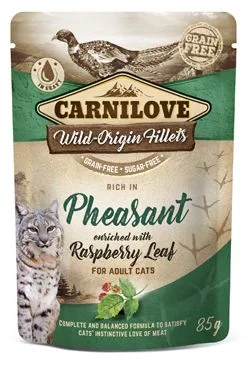 Carnilove Cat Pouch pheasant & raspberry leaves 85g