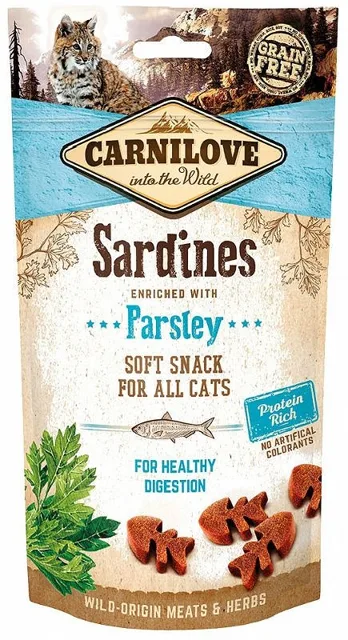 CARNILOVE Cat Semi Moist Snack Sardine&amp;Parsley 50 g