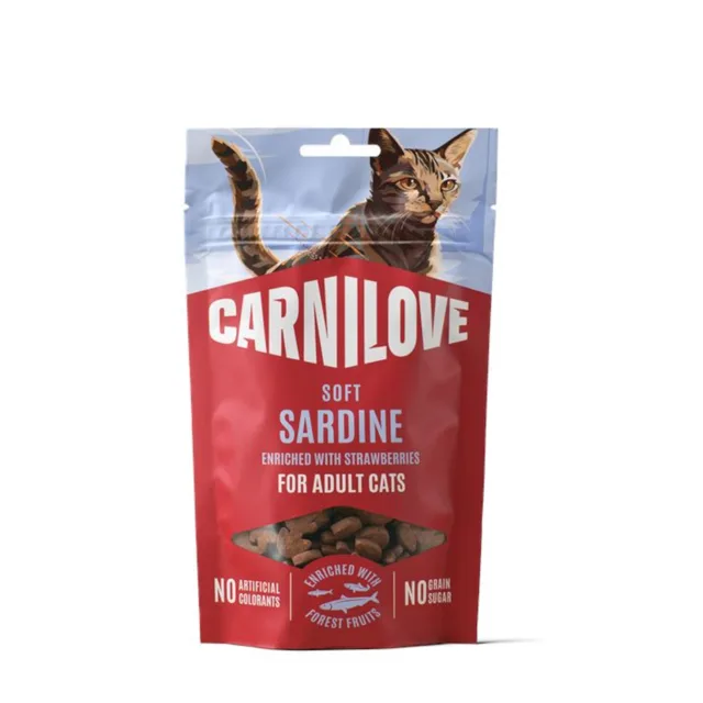 Carnilove Cat Soft Snack - Výhodné balení: 4 x 50 g krocan se šantou kočičí