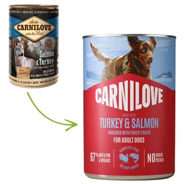 Carnilove Dog Adult Konz. Turkey &amp; Salmon - 400g