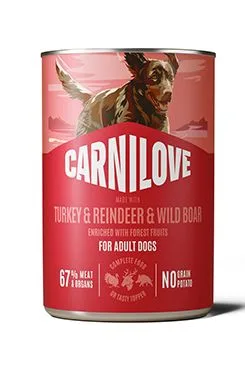 Carnilove Dog Can Paté Turkey&Reindeer&Wild boar 400g