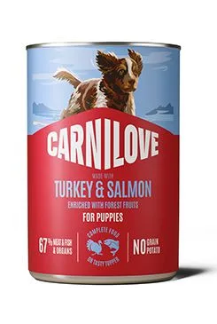 Carnilove Dog Can Paté Turkey&salmon Puppies 400g