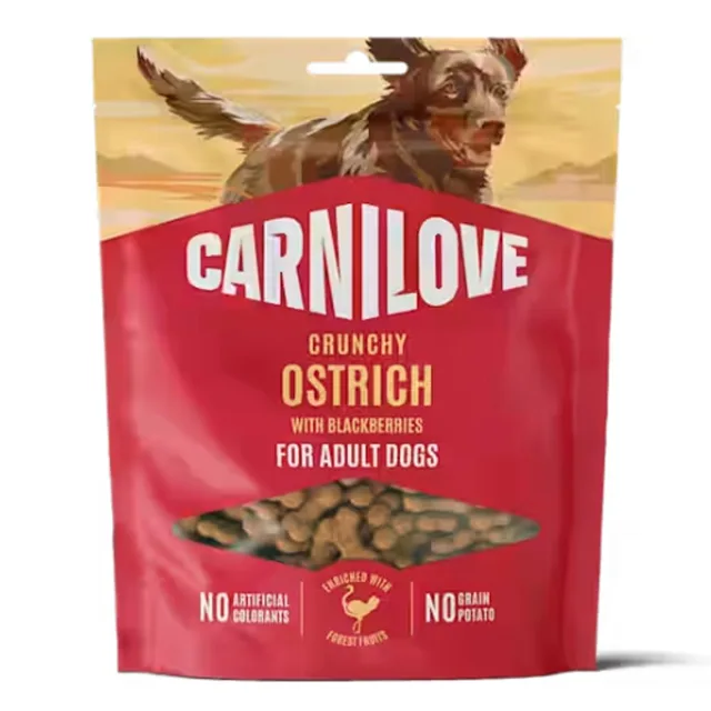 Carnilove Dog Crunchy Snack Ostrich & Blackberries 200g | Pamlsky pro psy | P59459