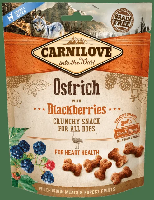 Carnilove Dog Crunchy Snack Ostrich with Blackberries 200g