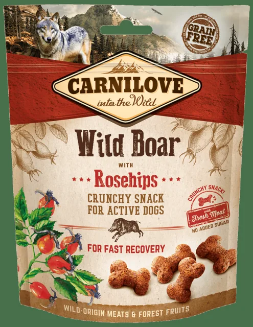Carnilove Dog Crunchy Snack Wild Boar with Rosehips 200g