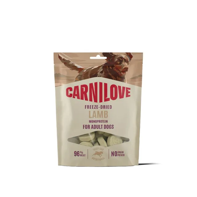 CARNILOVE Dog Freeze Dried Lamb 60g liofilizované pamlsky s jehněčím pro psy
