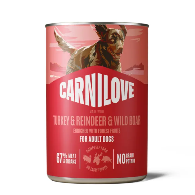 Carnilove Dog in Paté 6 x 400 g - jehněčí a divočák