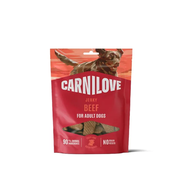 CARNILOVE Dog Jerky Beef Fillet 100g pamlsky s hovězím masem pro dospělé psy