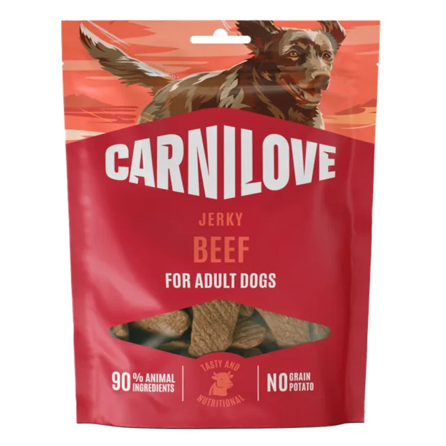 Carnilove Dog Jerky Snack - Výhodné balení: jehněčí a losos (2 x 100 g)