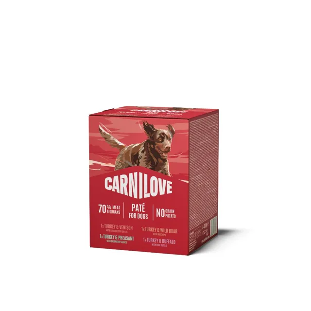 CARNILOVE Dog Pouch Multipack 4x300g krmivo mix příchutí pro dospělé psy