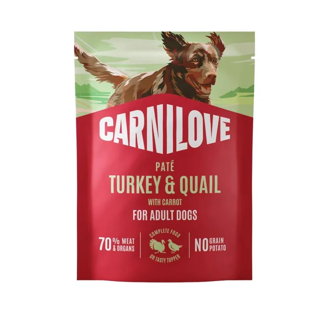 Carnilove Dog Pouch Paté Turkey&Quial+Carrot 300g | P59450