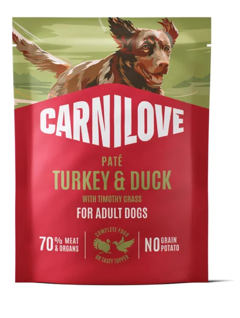 CARNILOVE Dog Pouch Turkey and Duck 300g mokré krmivo krůta a kachna pro dospělé psy