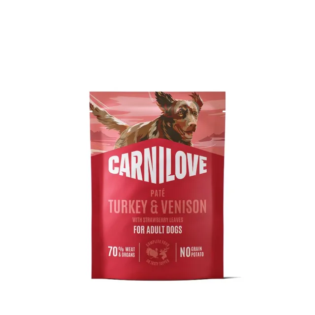 CARNILOVE Dog Pouch Turkey and Venison 300g mokré krmivo krůta a zvěřina pro dospělé psy