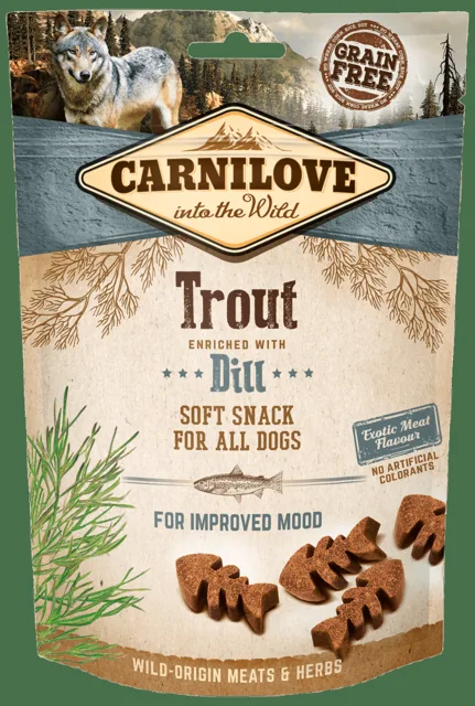 Carnilove Dog Semi Moist Snack Trout enriched with Dill 200g