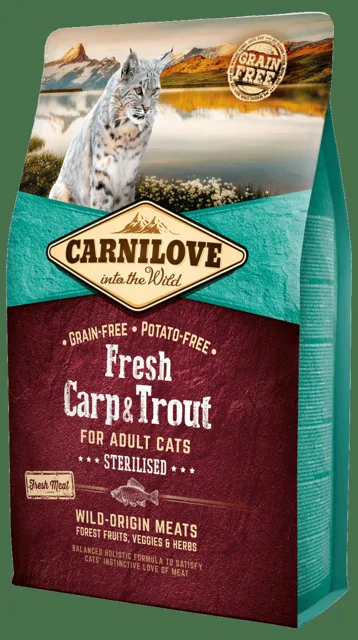 Carnilove Fresh Carp & Trout Sterilised for Adult cats 2kg