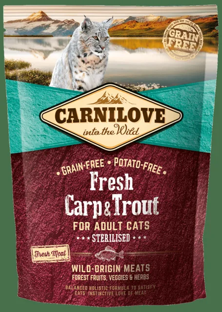 Carnilove Fresh Carp & Trout Sterilised for Adult cats 400g