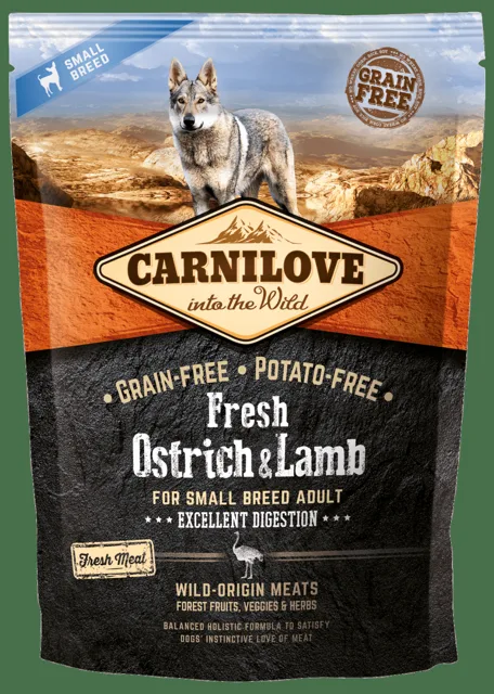 Carnilove Fresh Ostrich & Lamb Excellent Digestion for Small Breed Dogs 1,5kg