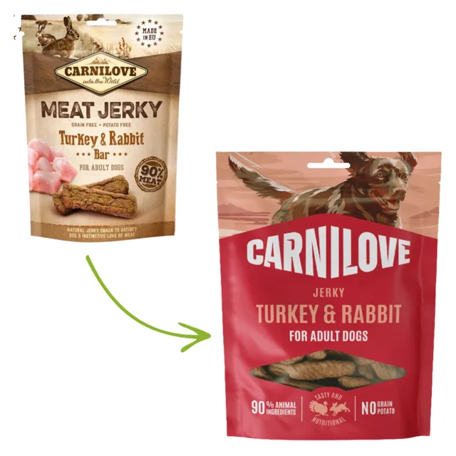 Carnilove Jerky Snack 100g - Turkey &amp; Rabbit