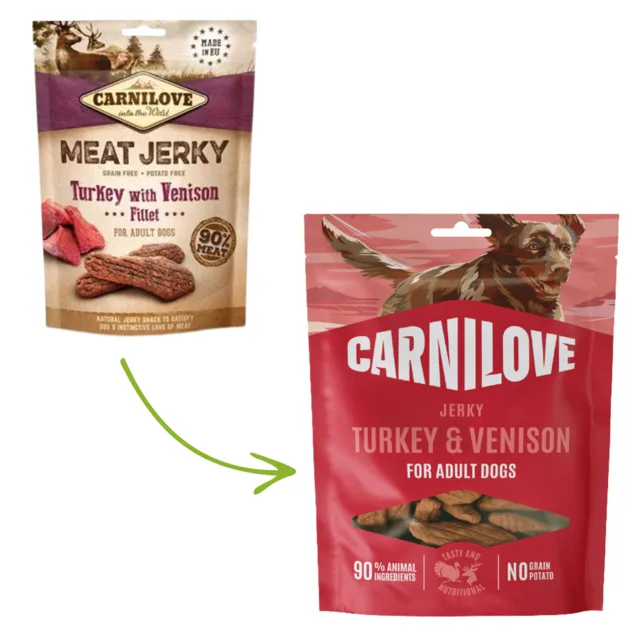 Carnilove Jerky Snack 100g - Turkey &amp; Venison