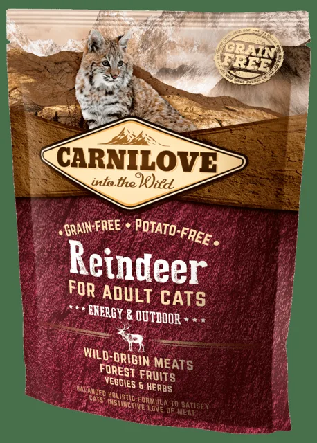 Carnilove Reindeer Adult Cats – Energy and Outdoor 400g
