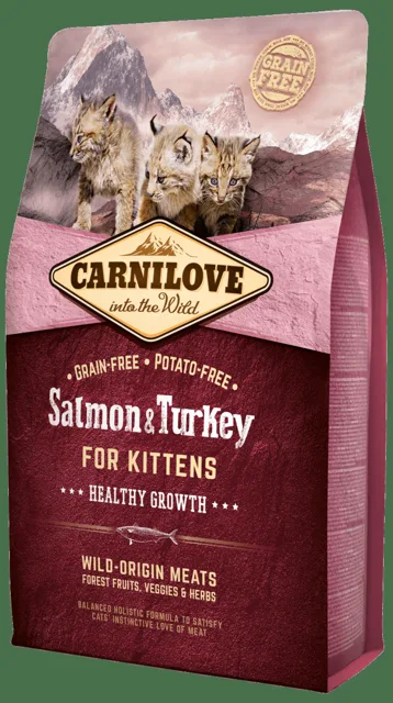 Carnilove Salmon and Turkey Kittens – Healthy Growth 2kg