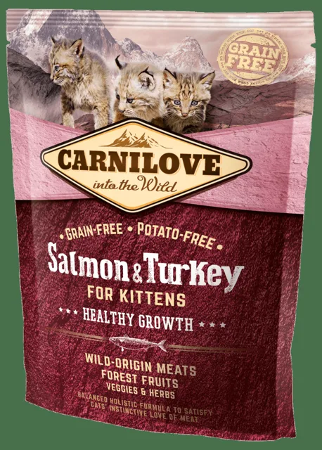 Carnilove Salmon and Turkey Kittens – Healthy Growth 400g