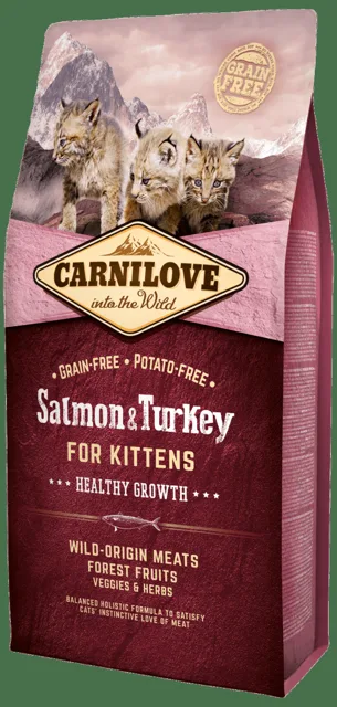 Carnilove Salmon and Turkey Kittens Healthy Growth 6kg