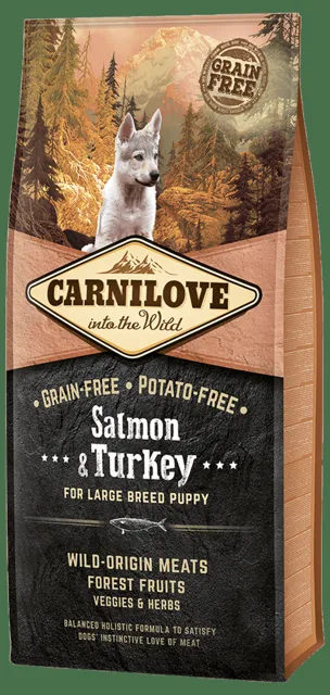 Carnilove Salmon & Turkey for Large Breed Puppy 12kg