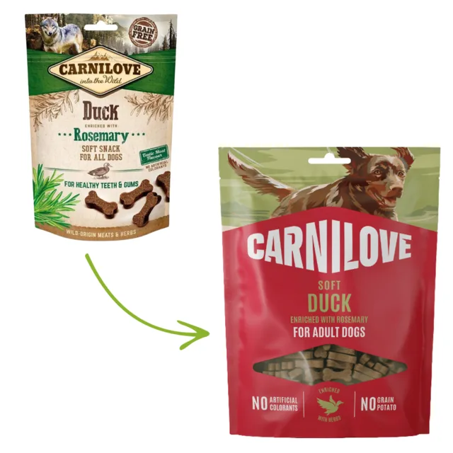 Carnilove Soft Snack 200g - Duck with Rosemary