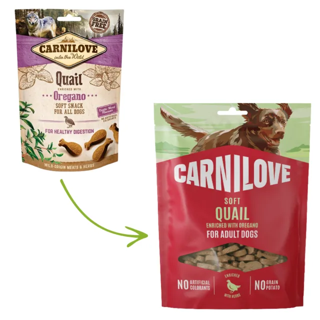 Carnilove Soft Snack 200g - Quail with Oregano