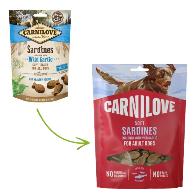 Carnilove Soft Snack 200g - Sardines with Wild Garlic